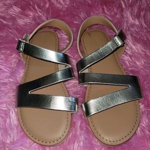 Girls Cat & Jack gold sandels